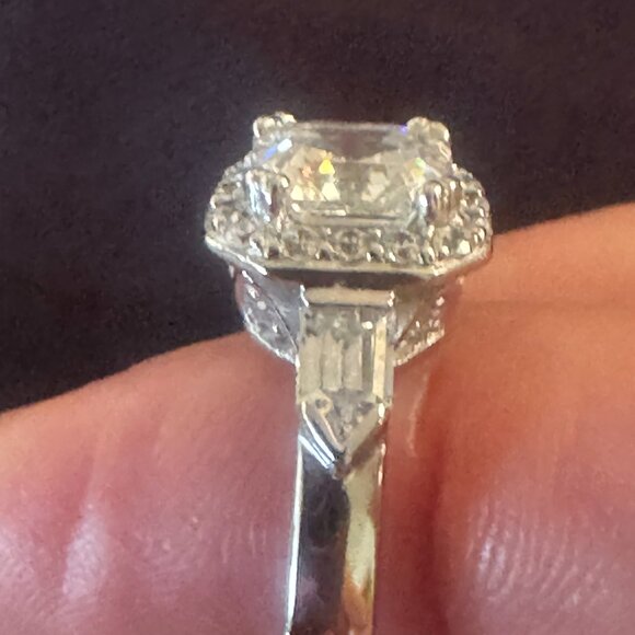 Gorgeous Sterling Silver .925 stamped TACORI CZ ring size 6 - Picture 8 of 11